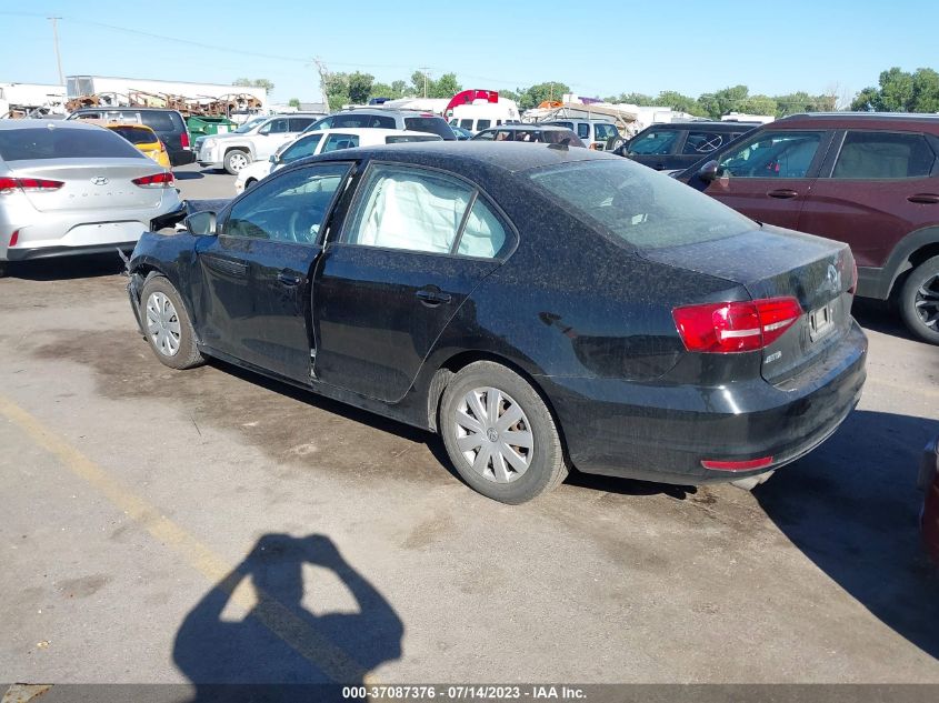 2015 VOLKSWAGEN JETTA SEDAN 2.0L S W/TECHNOLOGY - 3VW2K7AJ4FM424951