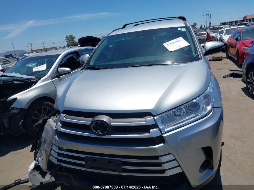 2019 TOYOTA HIGHLANDER LE - 5TDZZRFHXKS316701