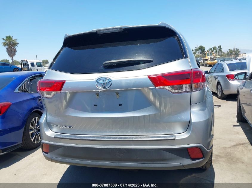 2019 TOYOTA HIGHLANDER LE - 5TDZZRFHXKS316701