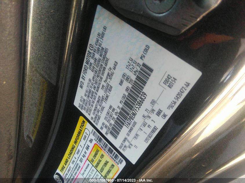 2015 FORD MUSTANG V6 - 1FATP8EM7F5386839
