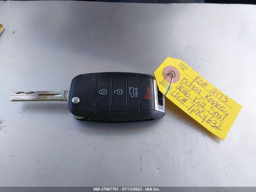 2016 KIA SOUL BASE - KNDJN2A25G7255620