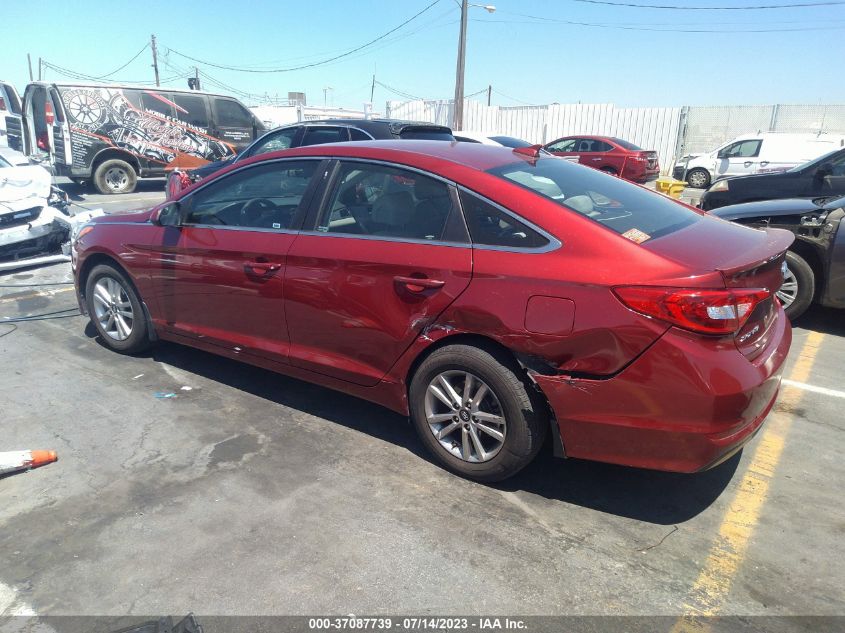 2015 HYUNDAI SONATA 2.4L SE - 5NPE24AF3FH108859