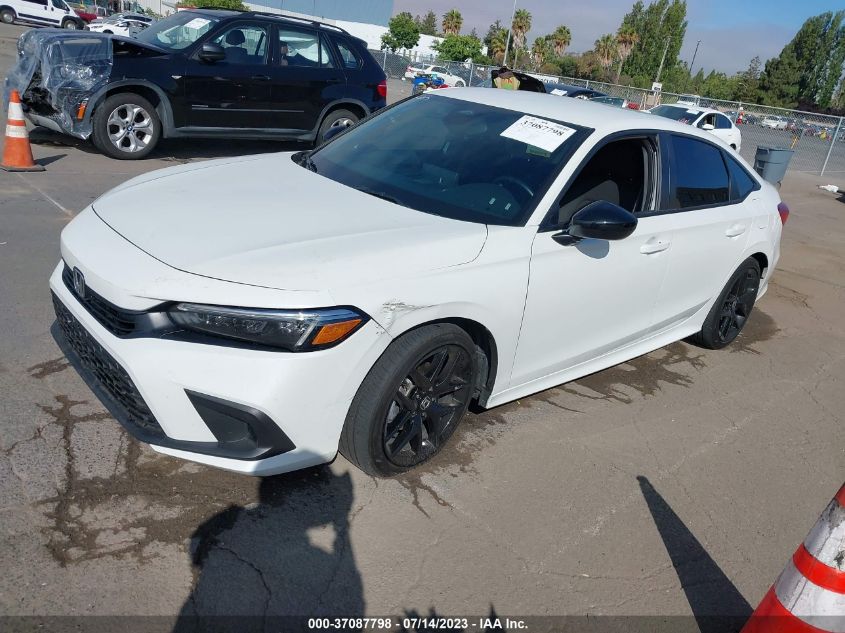 2022 HONDA CIVIC SEDAN SPORT - 2HGFE2F51NH591230