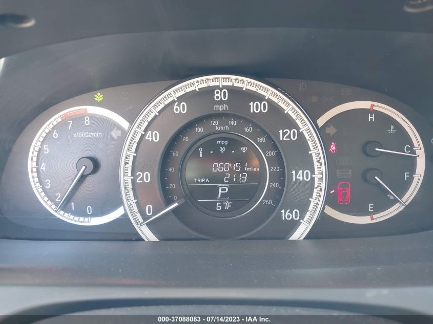 2016 HONDA ACCORD SEDAN EX-L - 1HGCR2F89GA192536