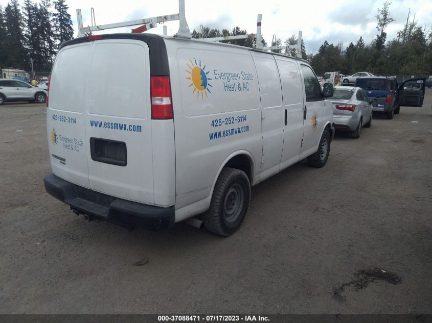 2014 CHEVROLET EXPRESS CARGO VAN - 1GCWGFCA4E1168416