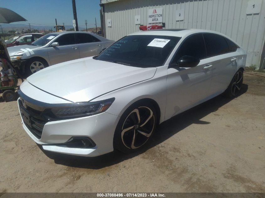2021 HONDA ACCORD SEDAN SPORT - 1HGCV2F30MA010010