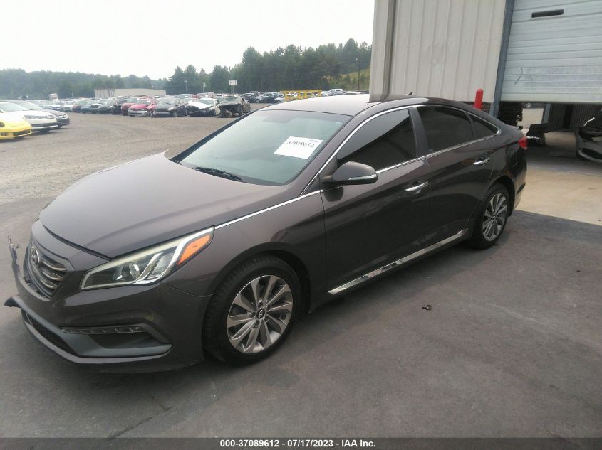 2015 HYUNDAI SONATA 2.4L SPORT - 5NPE34AF7FH206614