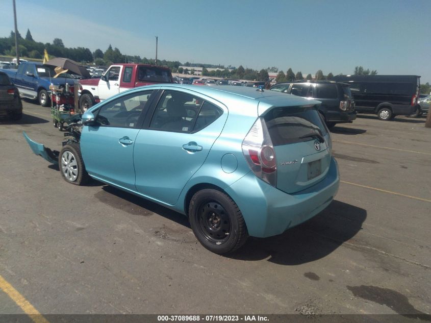 2013 TOYOTA PRIUS C ONE/TWO/THREE/FOUR - JTDKDTB34D1036019