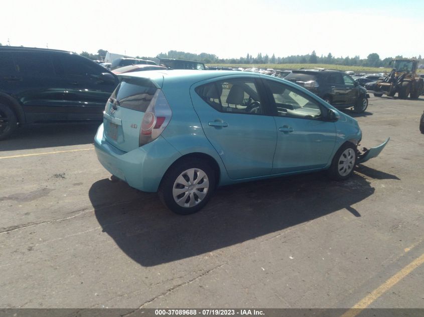 2013 TOYOTA PRIUS C ONE/TWO/THREE/FOUR - JTDKDTB34D1036019
