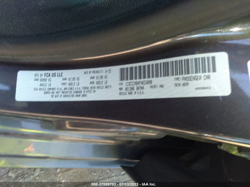 2015 CHRYSLER 200 LIMITED - 1C3CCCABXFN653098