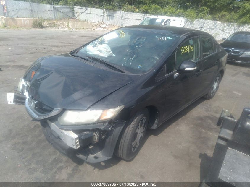 2013 HONDA CIVIC HYBRID - 19XFB4F21DE002499