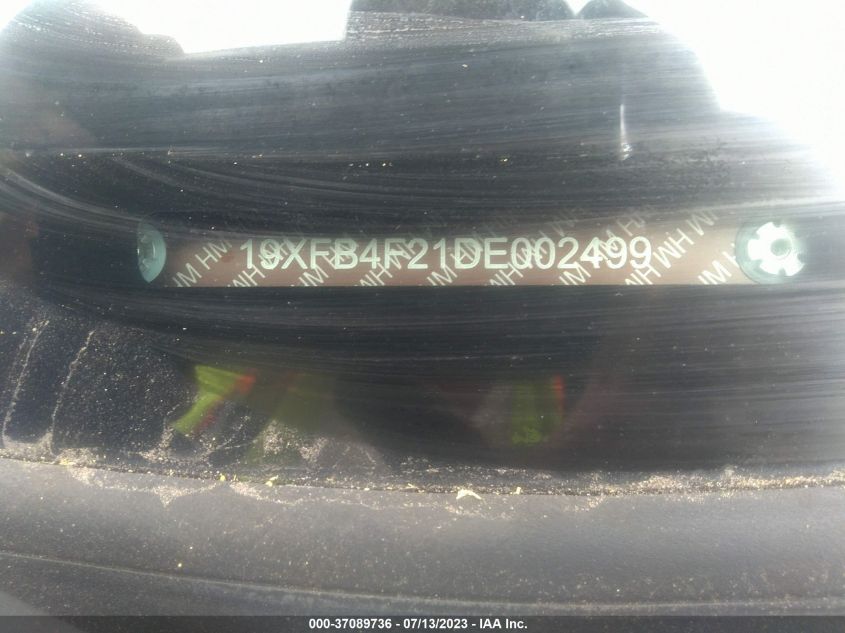 2013 HONDA CIVIC HYBRID - 19XFB4F21DE002499
