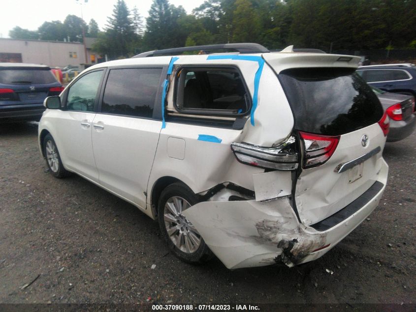2015 TOYOTA SIENNA XLE/LIMITED - 5TDDK3DCXFS111601