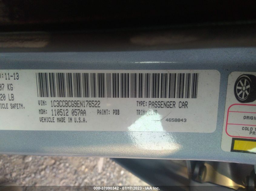 2014 CHRYSLER 200 LIMITED - 1C3CCBCG9EN176522