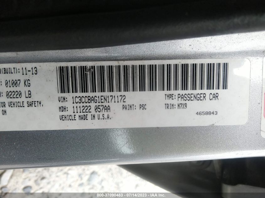 2014 CHRYSLER 200 LX - 1C3CCBAG1EN171172