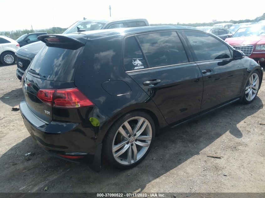 2015 VOLKSWAGEN GOLF TDI SEL - 3VWRA7AU4FM061613