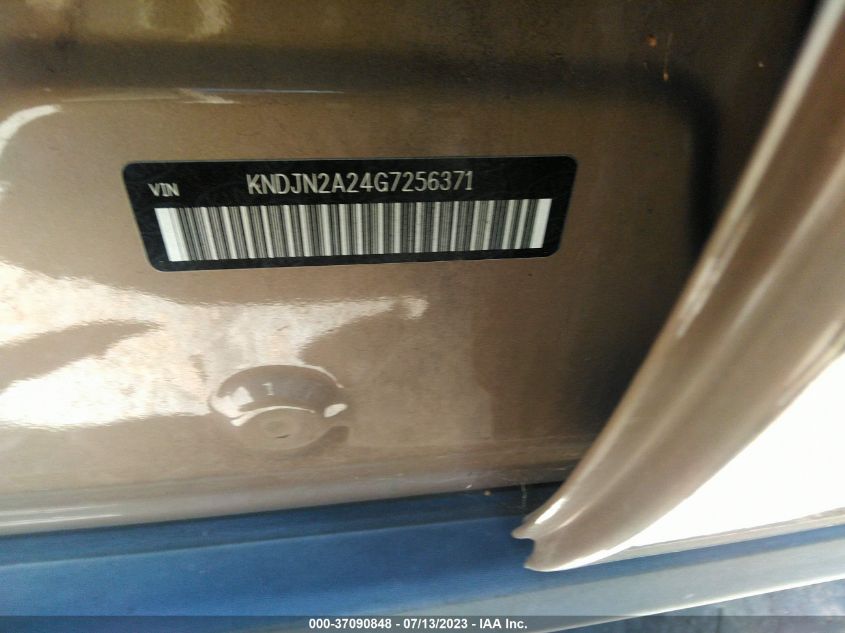 2016 KIA SOUL BASE - KNDJN2A24G7256371