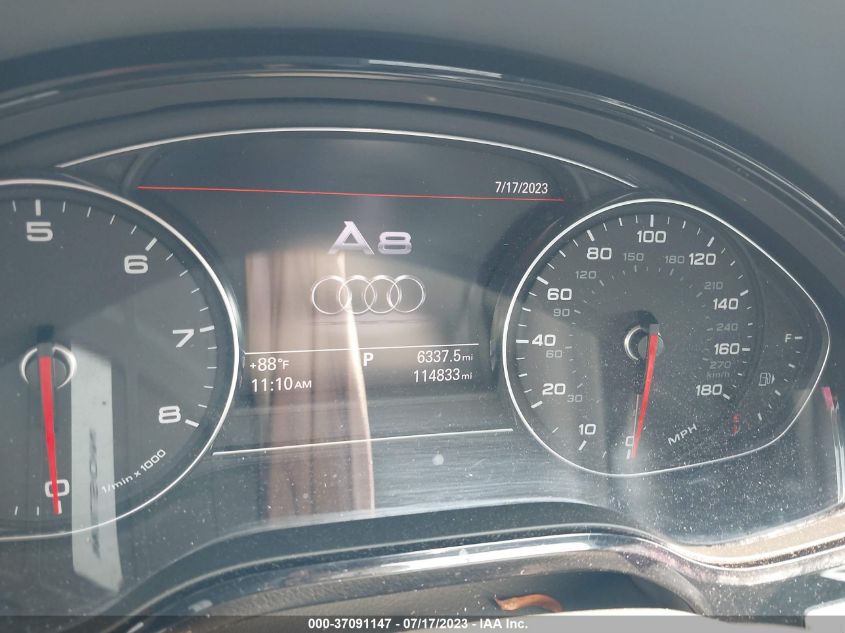 2013 AUDI A8 L 3.0L WAURGAFD0DN031628