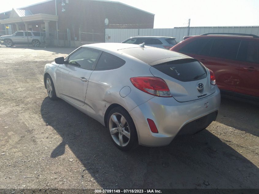 2013 HYUNDAI VELOSTER W/BLACK INT - KMHTC6AD7DU118033