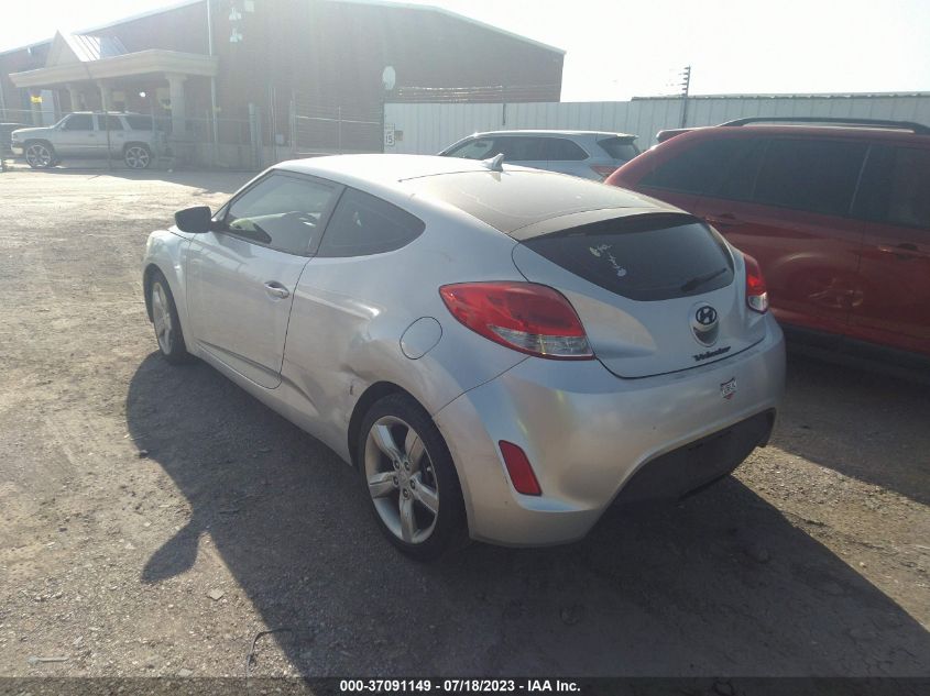 2013 HYUNDAI VELOSTER W/BLACK INT - KMHTC6AD7DU118033