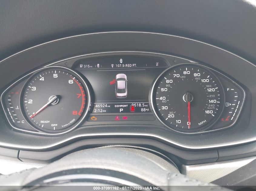 2018 AUDI A4 PREMIUM/TECH PREMIUM - WAUKMAF40JA009464