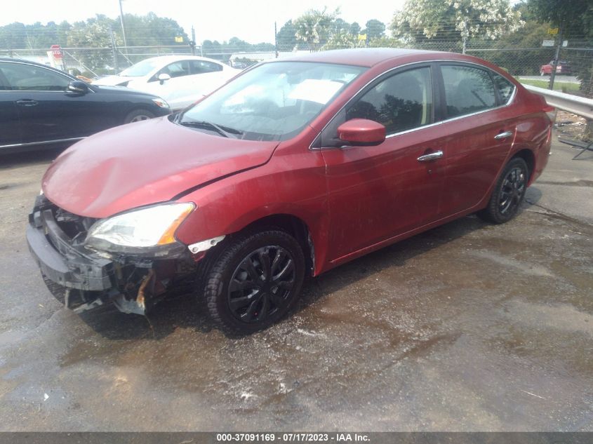 2015 NISSAN SENTRA SR/SL/S/SV/FE+ S - 3N1AB7AP2FL658601