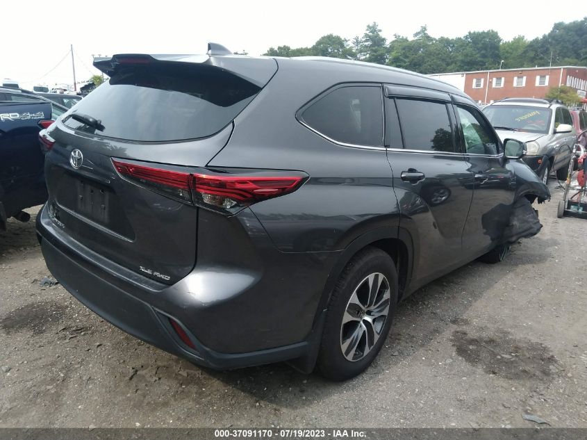 5TDGZRBH3NS210933 Toyota Highlander XLE 4