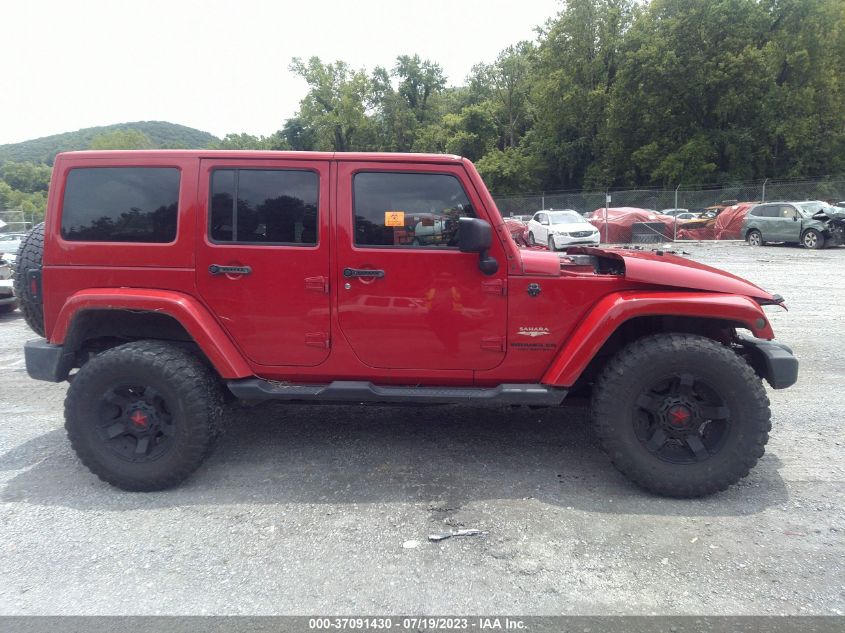 2014 JEEP WRANGLER UNLIMITED SAHARA - 1C4BJWEG5EL229827