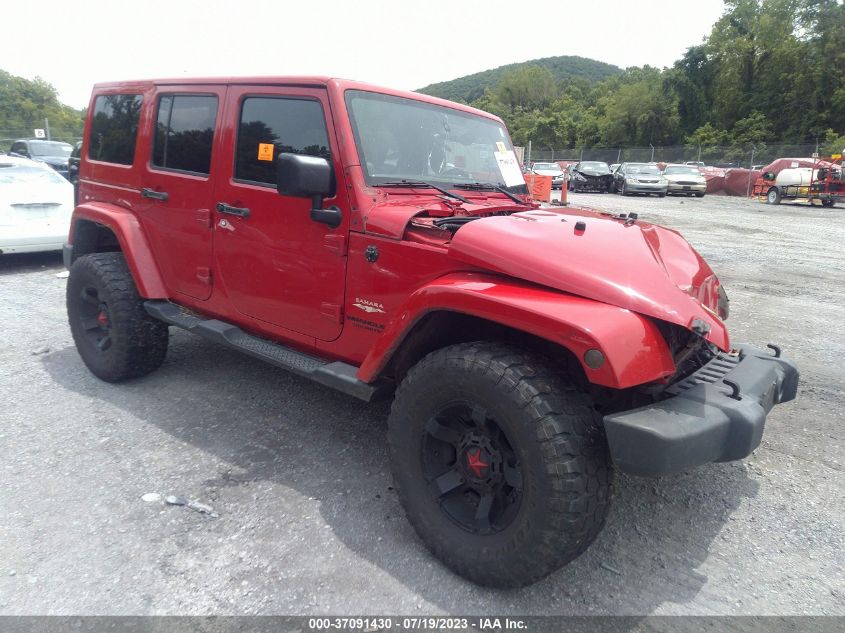 2014 JEEP WRANGLER UNLIMITED SAHARA - 1C4BJWEG5EL229827