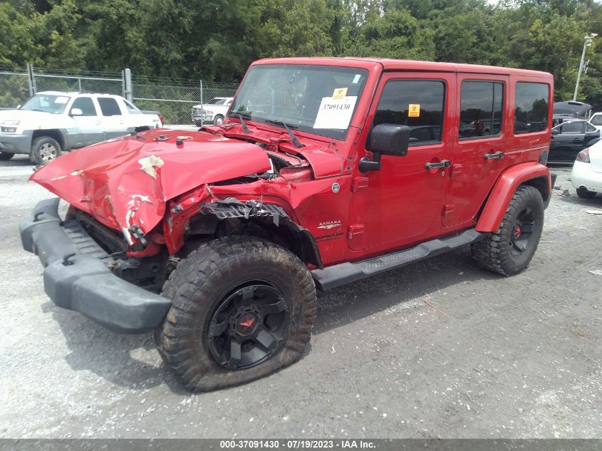 2014 JEEP WRANGLER UNLIMITED SAHARA - 1C4BJWEG5EL229827