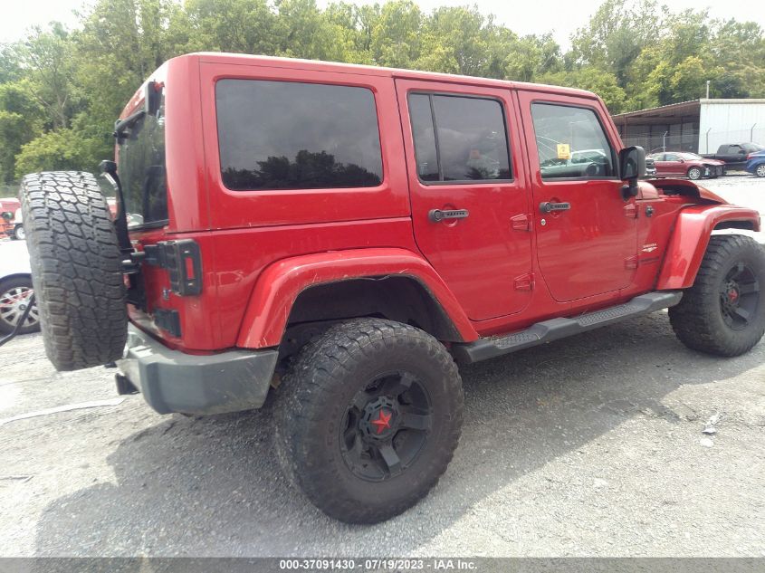 2014 JEEP WRANGLER UNLIMITED SAHARA - 1C4BJWEG5EL229827