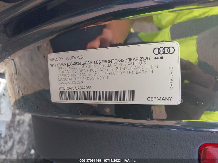 2018 AUDI A5 COUPE PREMIUM PLUS WAUTNAF57JA044268