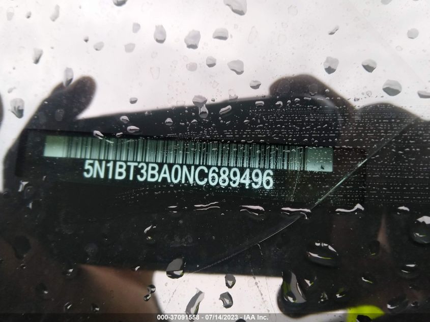 2022 NISSAN ROGUE SV - 5N1BT3BA0NC689496