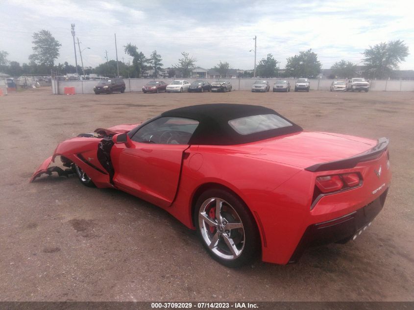 2014 CHEVROLET CORVETTE STINGRAY 3LT 1G1YF3D74E5122731