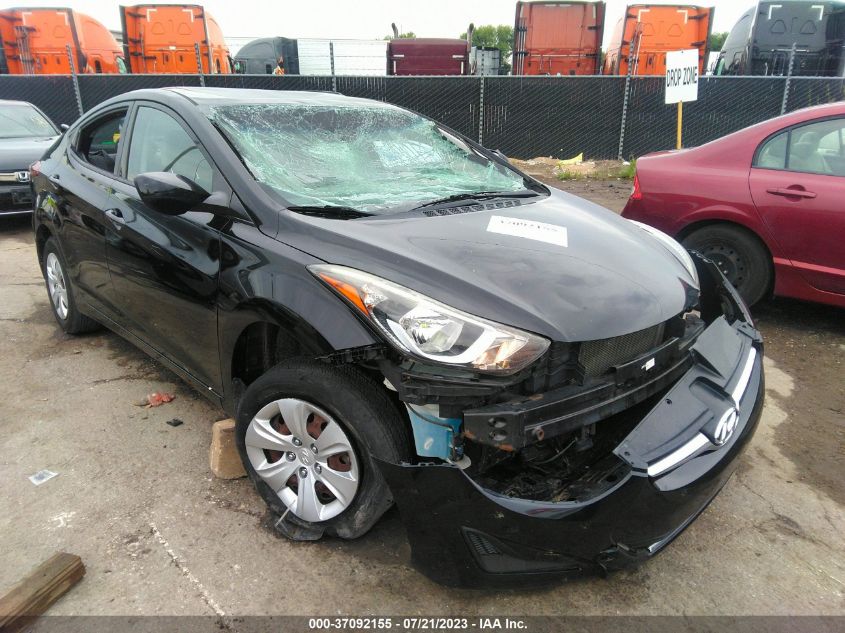 2016 HYUNDAI ELANTRA SE - KMHDH4AE0GU635228