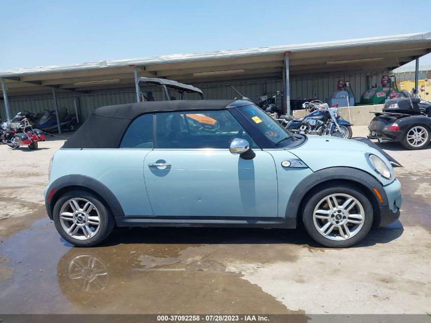 2014 MINI COOPER CONVERTIBLE S WMWZP3C57ET706249