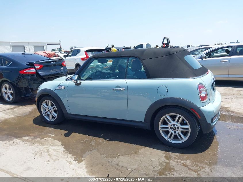 2014 MINI COOPER CONVERTIBLE S WMWZP3C57ET706249