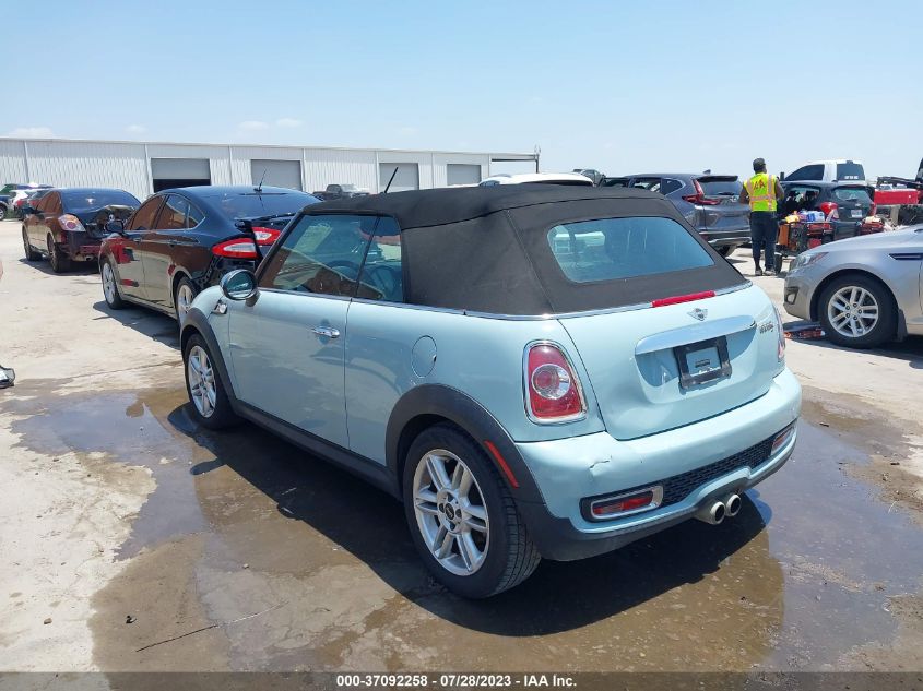 2014 MINI COOPER CONVERTIBLE S WMWZP3C57ET706249