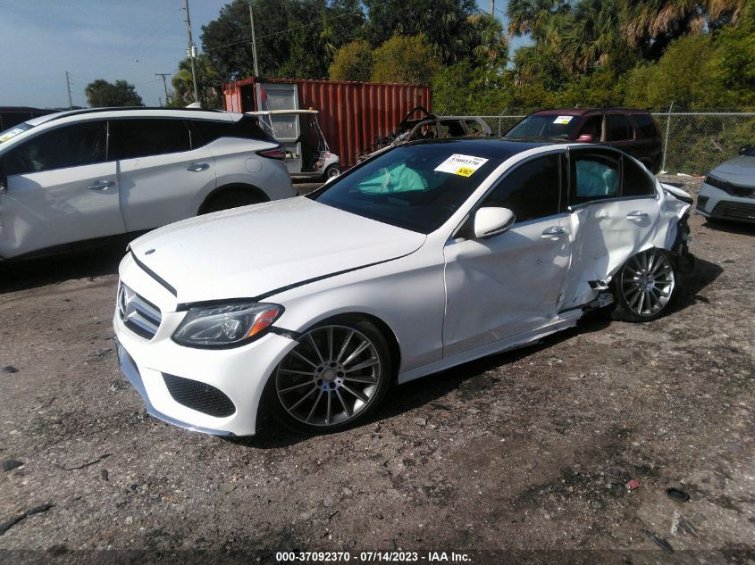 55SWF4JB8GU160217 2016 MERCEDES-BENZ C-CLASS, photo no. 2