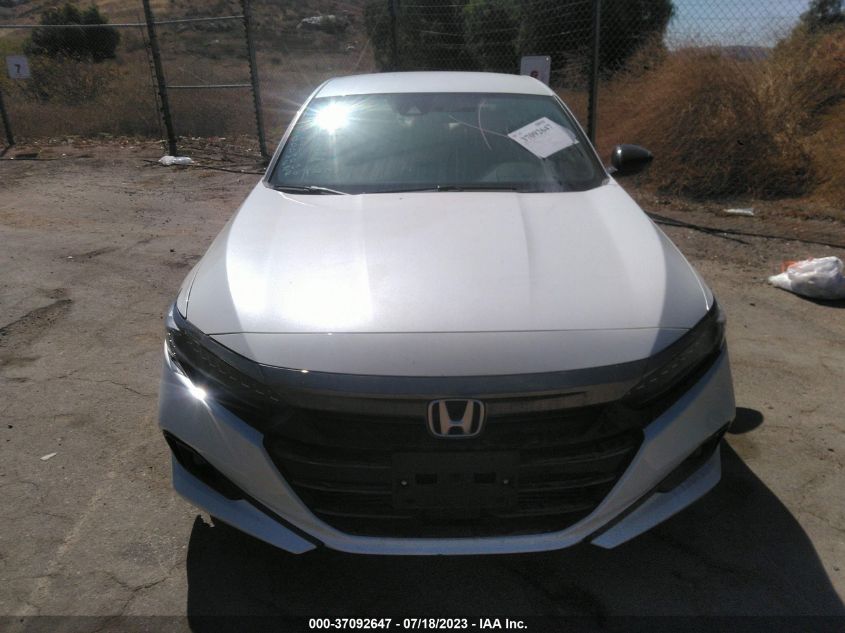 2022 HONDA ACCORD SEDAN SPORT - 1HGCV1F36NA078338