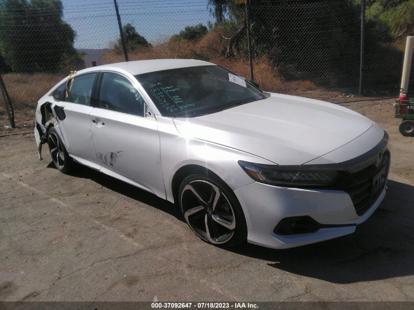 2022 HONDA ACCORD SEDAN SPORT - 1HGCV1F36NA078338