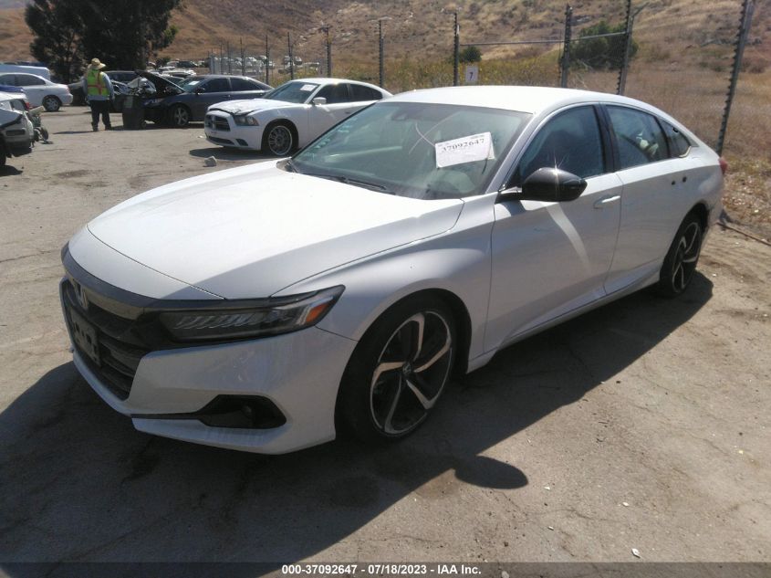 2022 HONDA ACCORD SEDAN SPORT - 1HGCV1F36NA078338