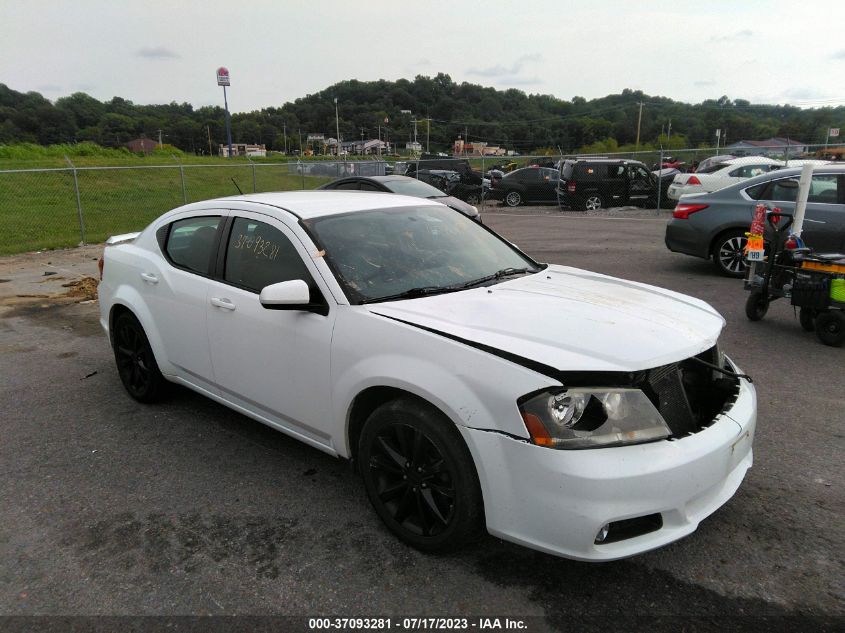 2013 DODGE AVENGER SXT - 1C3CDZCB7DN721030