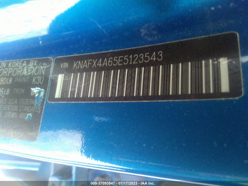 2014 KIA FORTE LX - KNAFX4A65E5123543