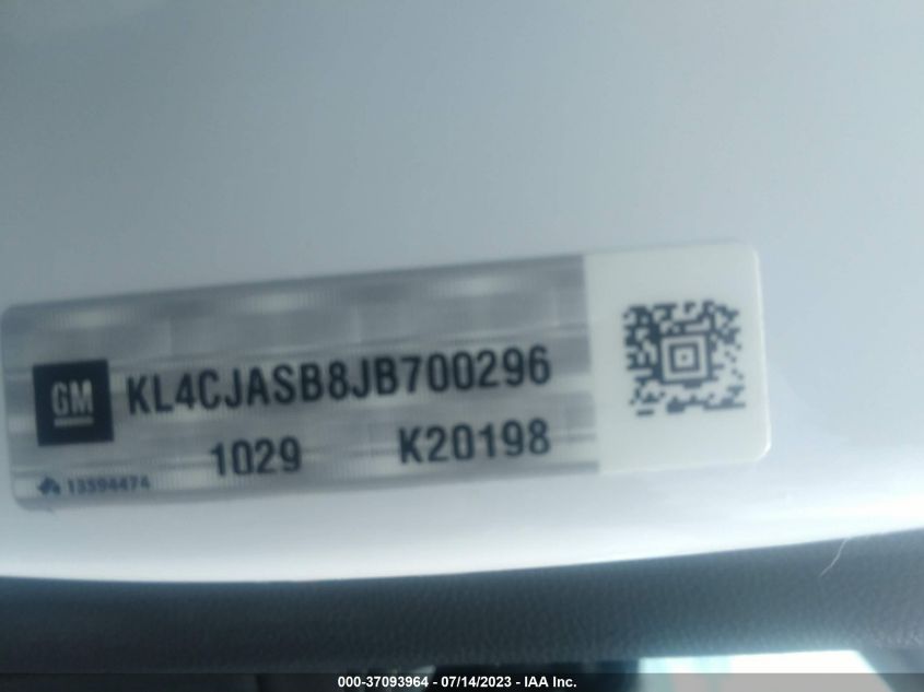 2018 BUICK ENCORE PREFERRED - KL4CJASB8JB700296
