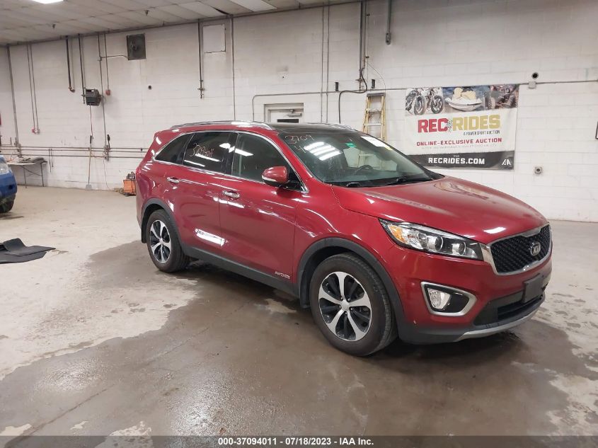 2016 KIA SORENTO EX - 5XYPHDA57GG088266