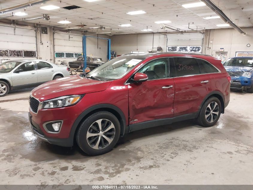 2016 KIA SORENTO EX - 5XYPHDA57GG088266