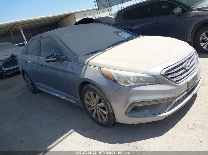 2015 HYUNDAI SONATA 2.4L SPORT - 5NPE34AF5FH093438