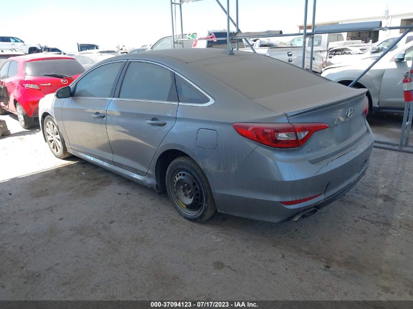 2015 HYUNDAI SONATA 2.4L SPORT - 5NPE34AF5FH093438