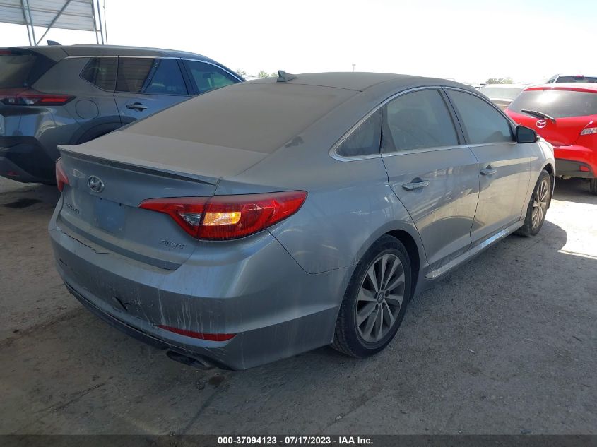 2015 HYUNDAI SONATA 2.4L SPORT - 5NPE34AF5FH093438